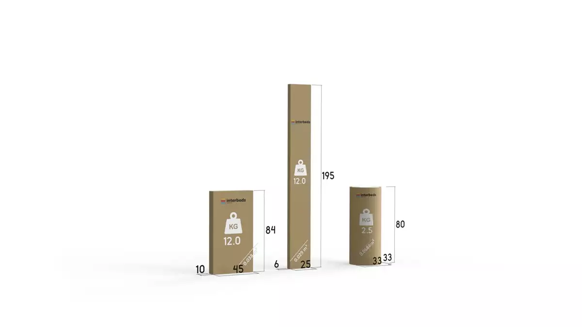 Sposób pakowania dla Łóżko młodzieżowe pojedyncze ERYK 80X190 z materacem, sosna