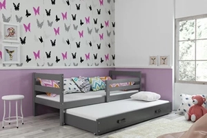 Kihúzható ifjúsági ágy ERYK 80X190 matraccal és fiókkal, grafit színű