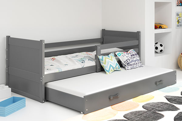 RICO 90X200 kihúzható ifjúsági ágy fiókkal, grafit