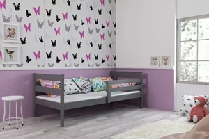 Ifjúsági egyszemélyes ágy ERYK 90X200, matraccal, grafit