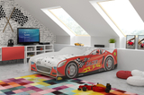 Cars egyszemélyes ágy 80X160 matraccal, piros