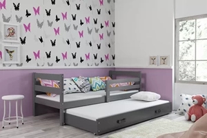 Kihúzható ifjúsági ágy ERYK 80X190 fiókkal, grafit
