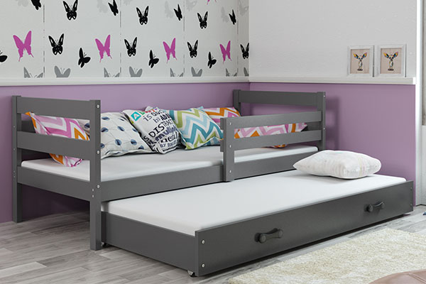 Kihúzható ifjúsági ágy ERYK 80X190 fiókkal, grafit