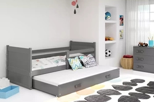RICO 90X200 kihúzható ifjúsági ágy fiókkal, grafit