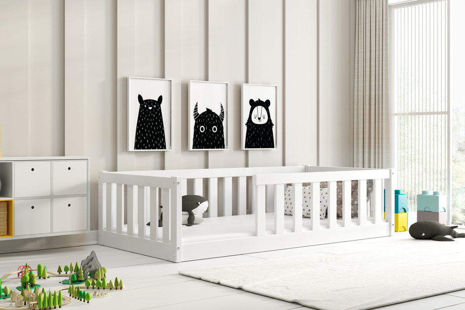 Bella Sima egyszemélyes ágy 80X160, fehér