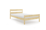Orbis 160X200 hálószoba ágy matraccal, natúr fa