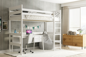 Emeletes ágy ifjúsági - mezzanine fehér 90x200