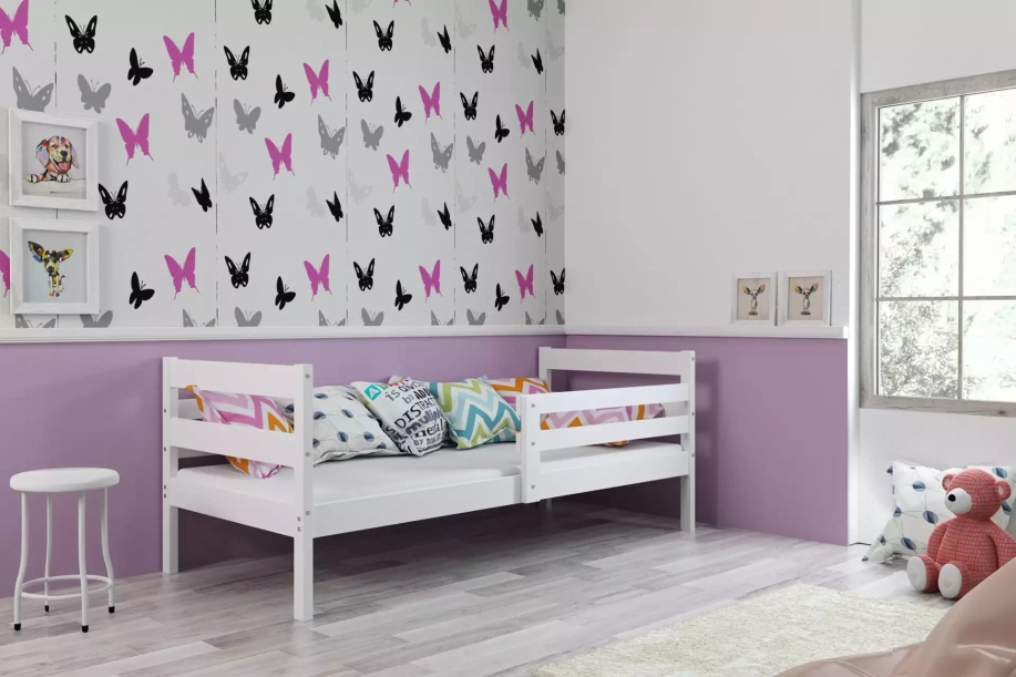 Éric egyszemélyes tiniágy 90x190, fehér