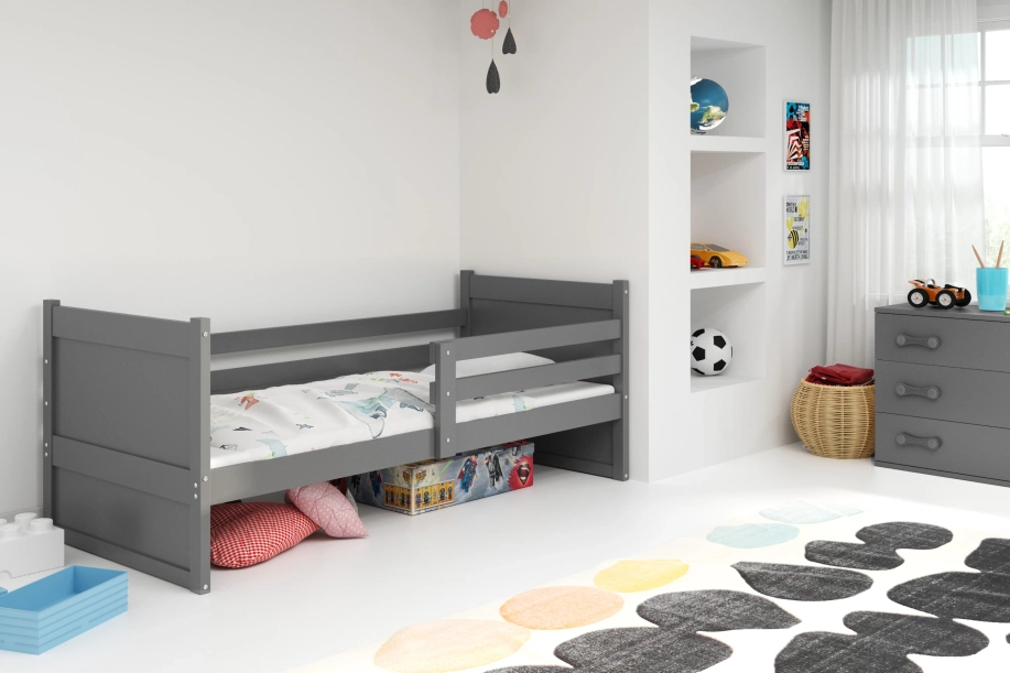 Egyszemélyes ifjúsági ágy RICO 90X200, grafit